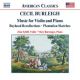 Music for violin and piano. Boyhood recollections. Plantation sketches